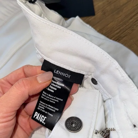 PAIGE Men’s Transcend Lennox Straight Slim Fit Jeans size 31 in Icecap NWT - Picture 4 of 9